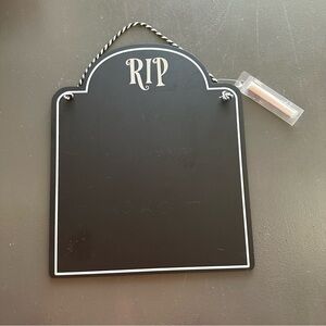 RIP Tombstone Challboard Target Dollar Spot Halloween Decoration Funny Sign